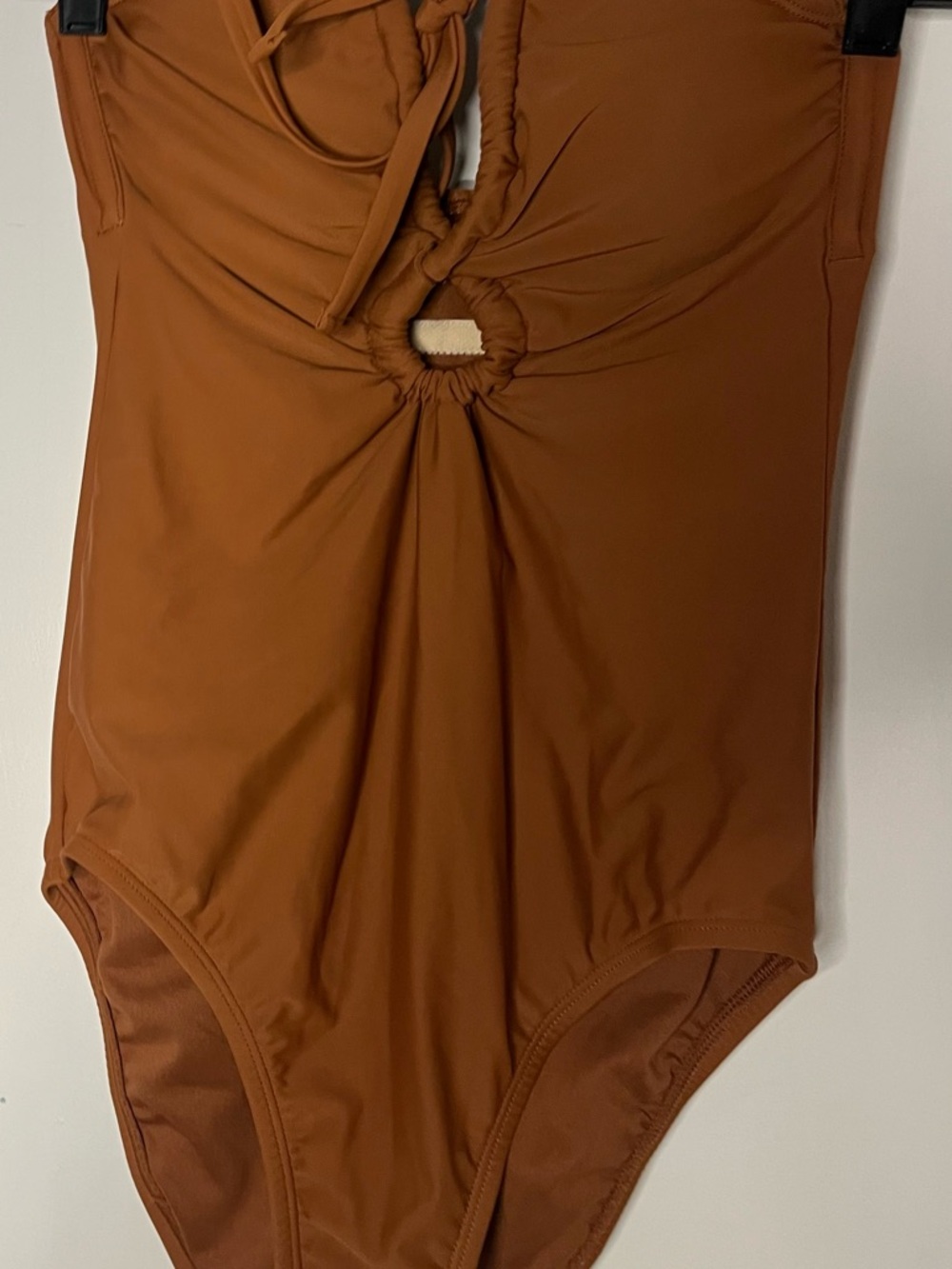 Target Burnt Orange One-Piece Swimsuit with Front Ring Detail
